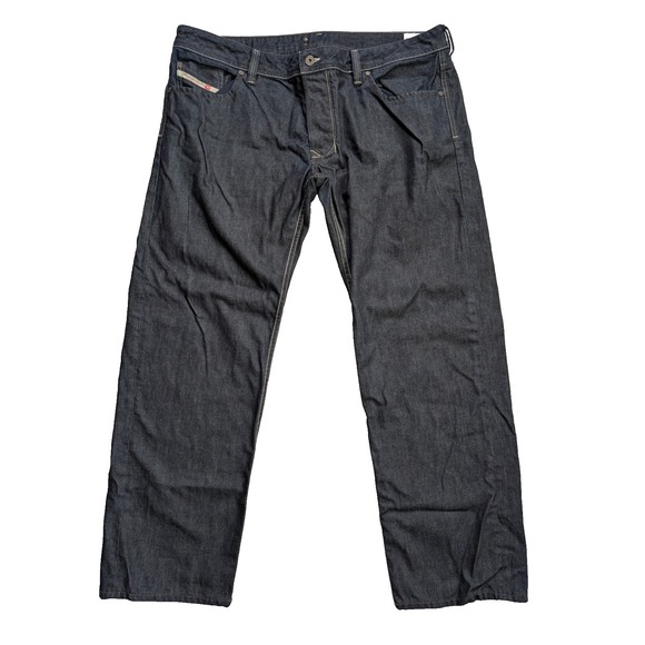 Diesel Larkee Jeans Mens 40x30 Regular Straight Dark Wash Button Fly 0088Z